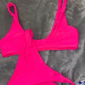 Hot Pink Shein Bikini set